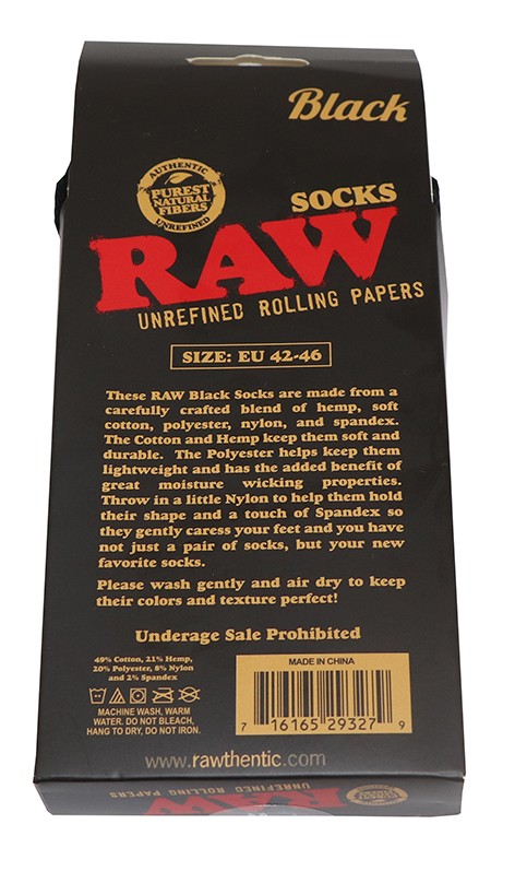 Raw socks black 04