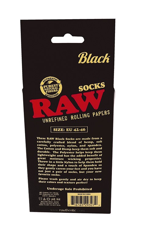 Raw socks black 06